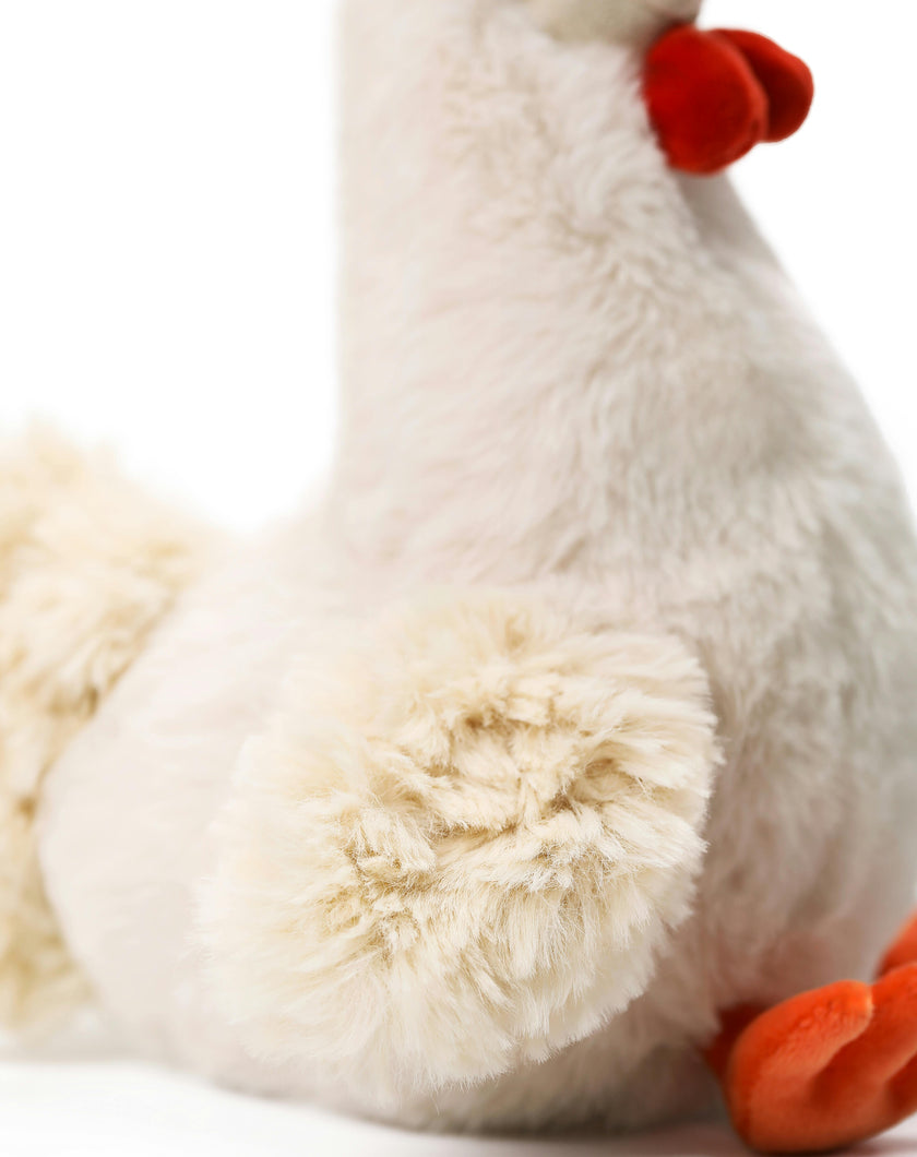 McHugs Marshmallow Chicken Farm Weighted Plush Animal 25cm