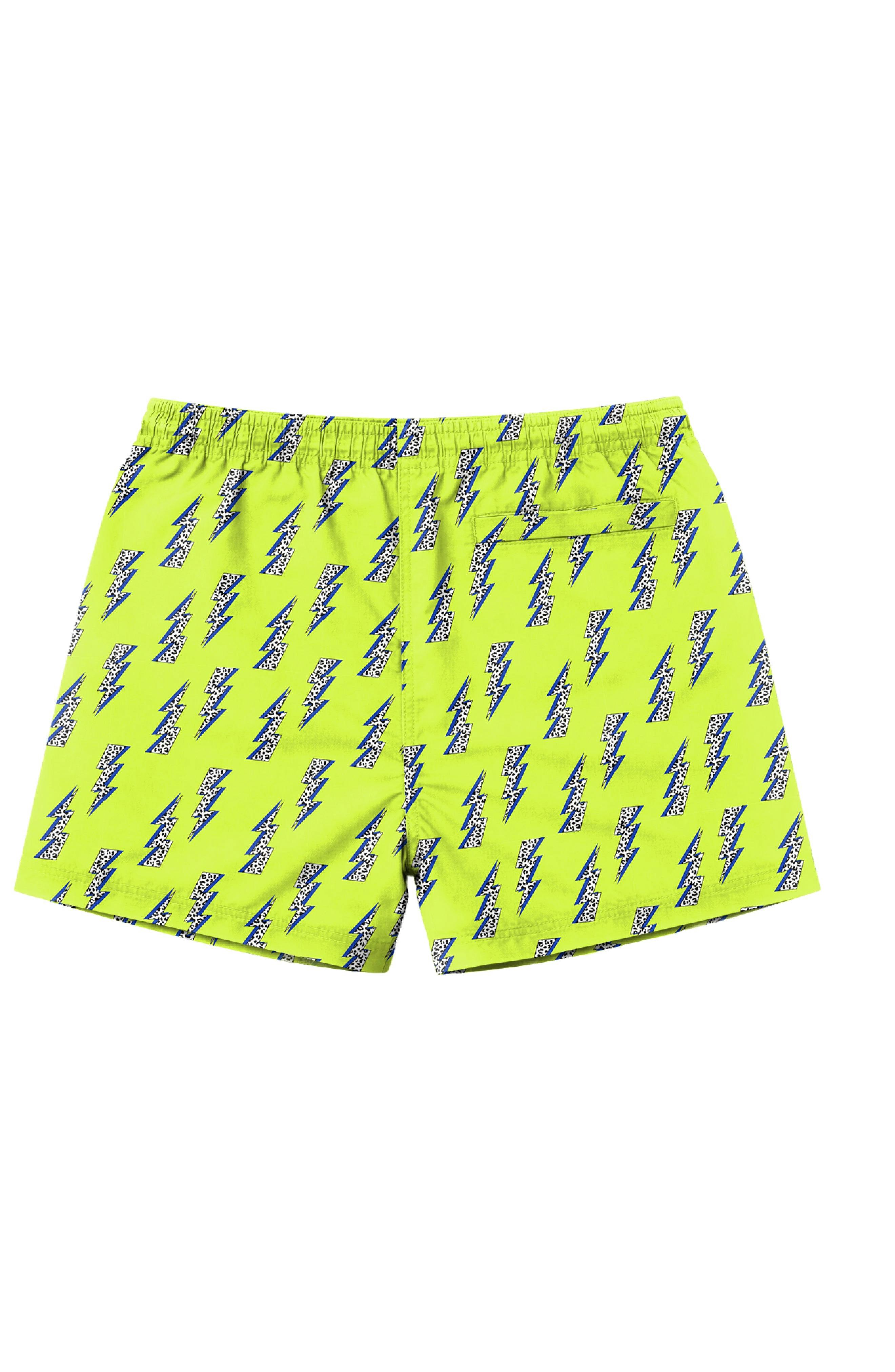 Dylan Boys Lightning Bolt Print Board Shorts