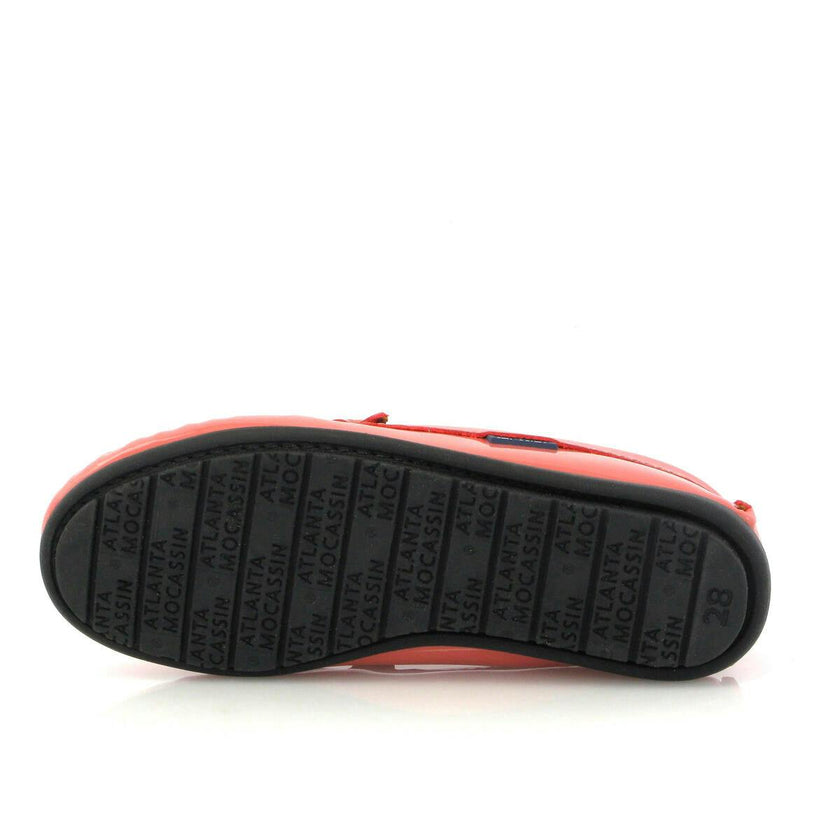 Plain 015 Walker Moccasins, strawberry patent leather