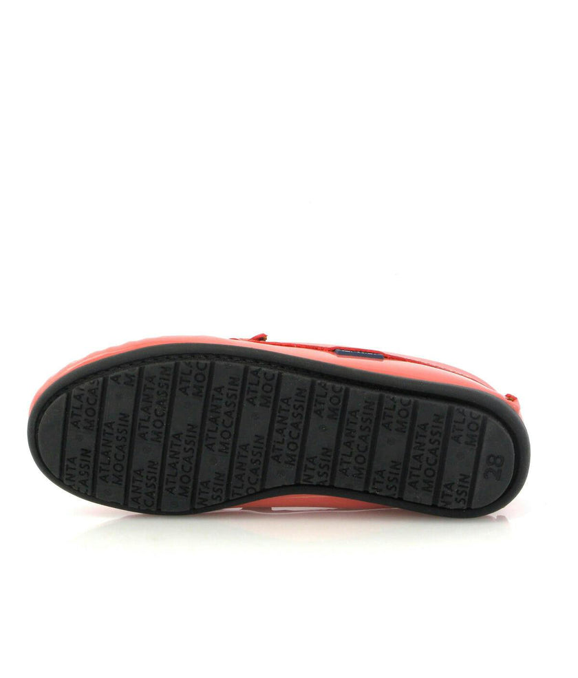 Plain 015 Walker Moccasins, strawberry patent leather