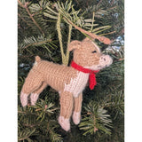 Chihuahua Hand Knit Christmas Ornament
