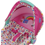 Baby Alive Deluxe Doll Car Seat - Pink & Rainbow