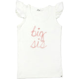 "big sis" Embroidered Cotton Baby Rib Full Sleeve Tank