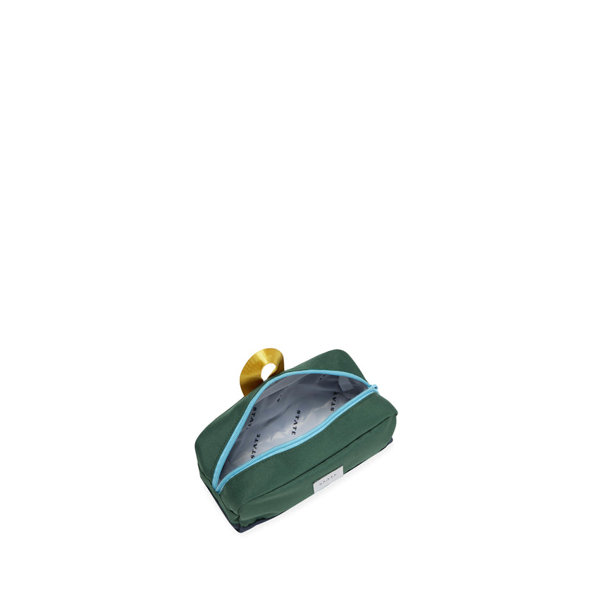 Clinton Pencil Case, Green/Navy
