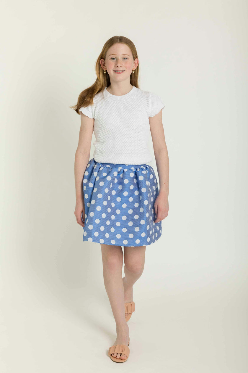 Ottoman Stripe Dot Skirt