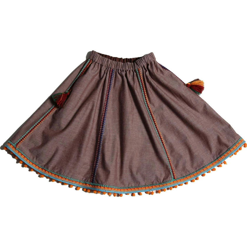 MAYA EMBROIDERED PEASANT SKIRT