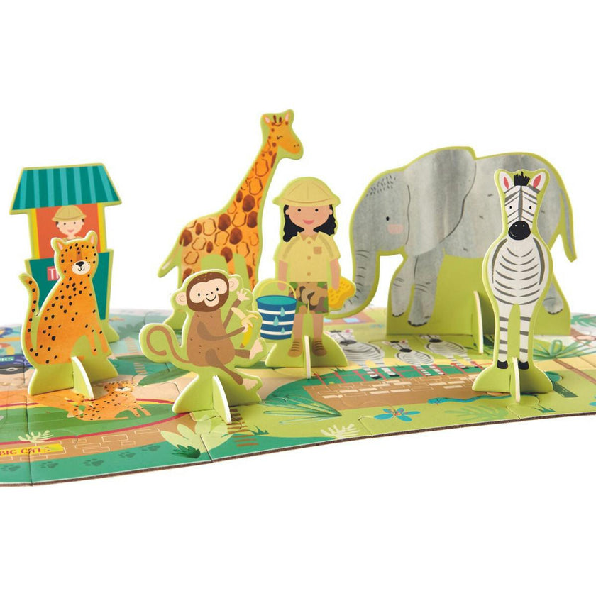 Safari Park Jigsaw with Figures