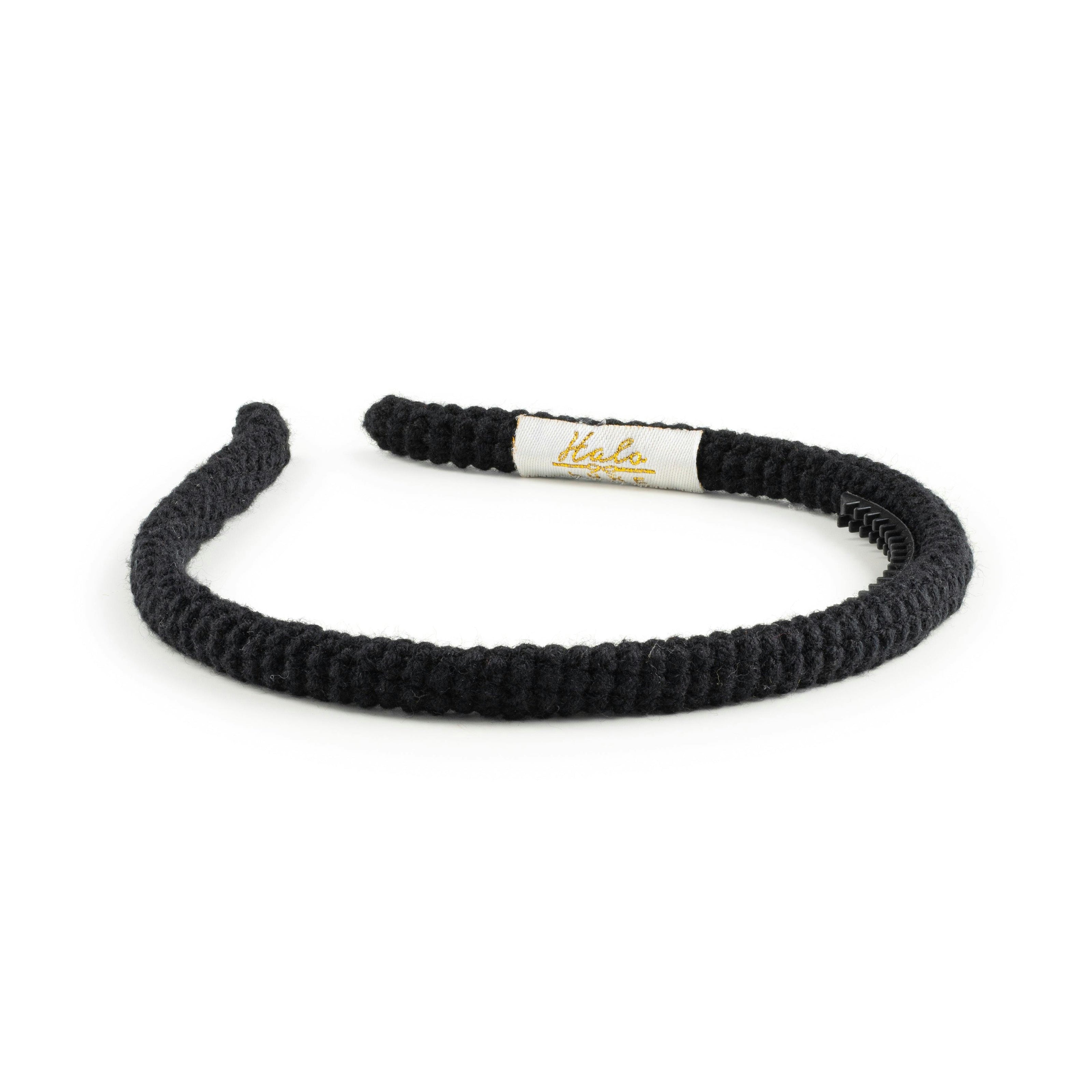 Halo Luxe Juliana Textured Knit Headband - Black