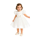 White Polka Dot Princess Dress