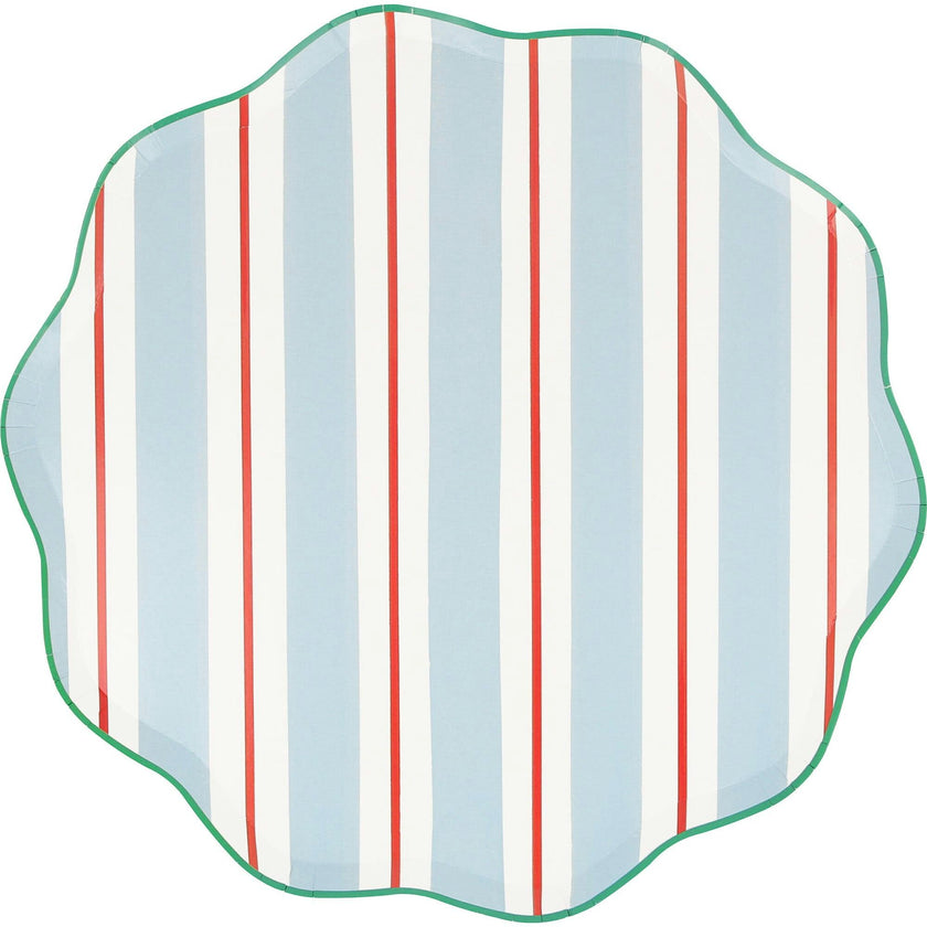 Preppy Stripe Dinner Plates