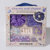 Purple DIY Beaded Scrunchie Kit