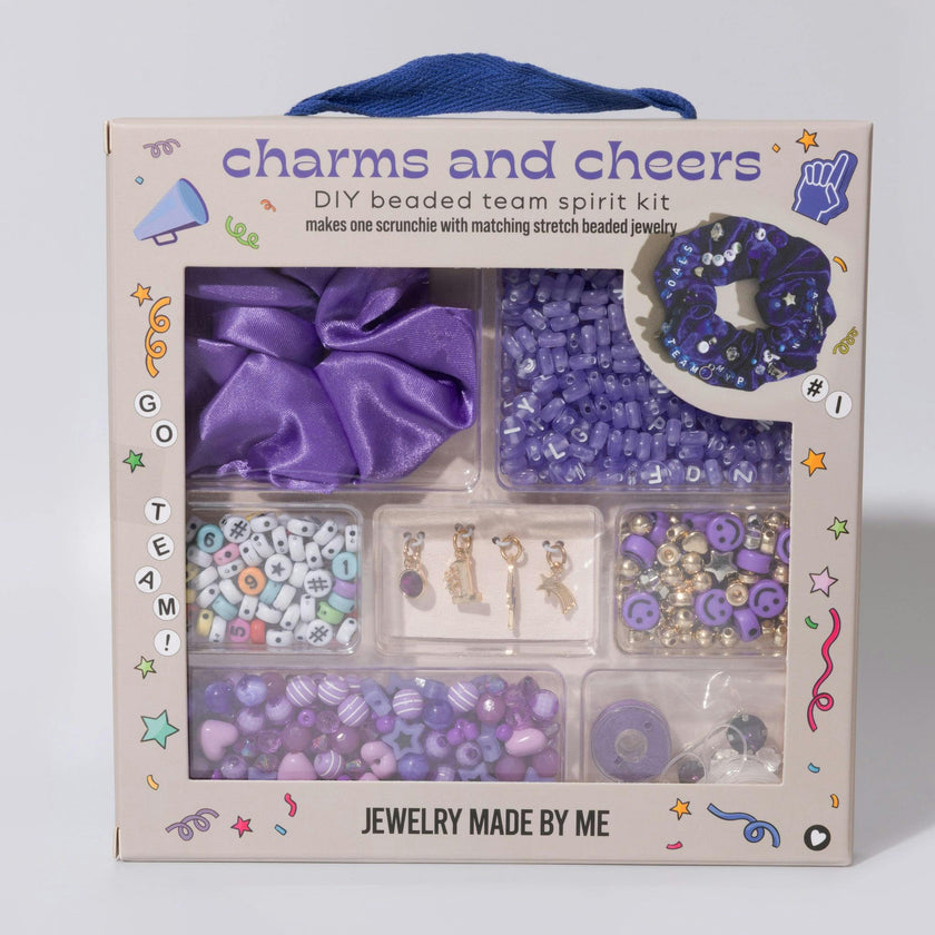 Purple DIY Beaded Scrunchie Kit