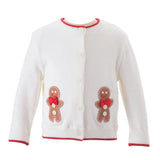 Gingerbread Applique Cardigan
