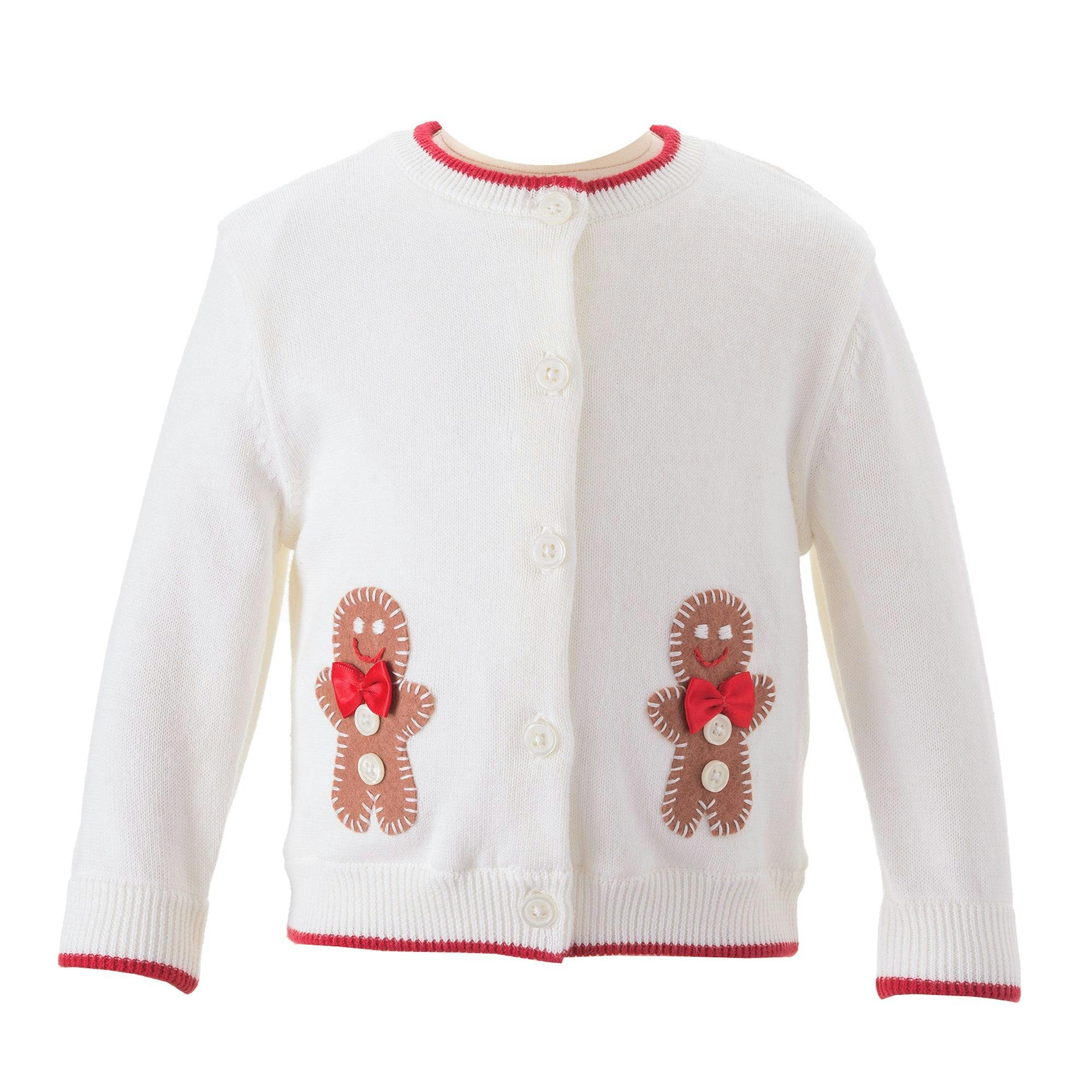 Gingerbread Applique Cardigan