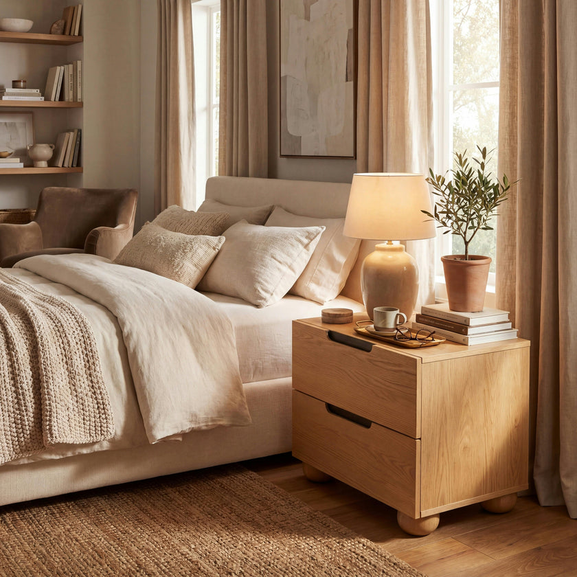 Beethoven 2 Drawer Nightstand
