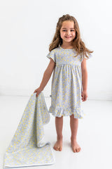 Lemons Pima Cotton Baby Blanket