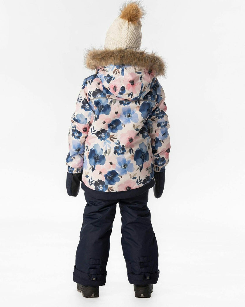 Two Piece Play Snowsuit Watercolor Flower Print