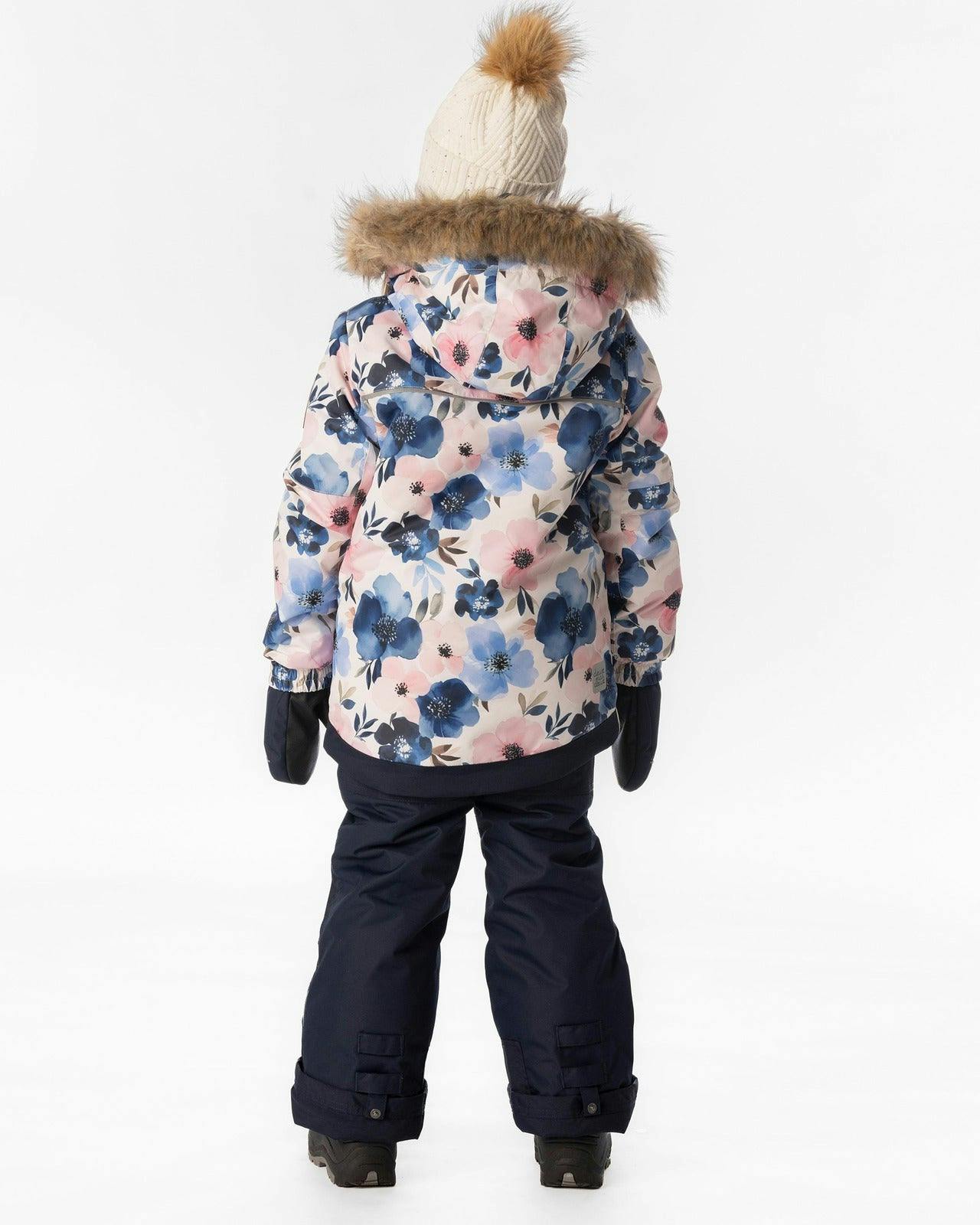 Two Piece Play Snowsuit Watercolor Flower Print