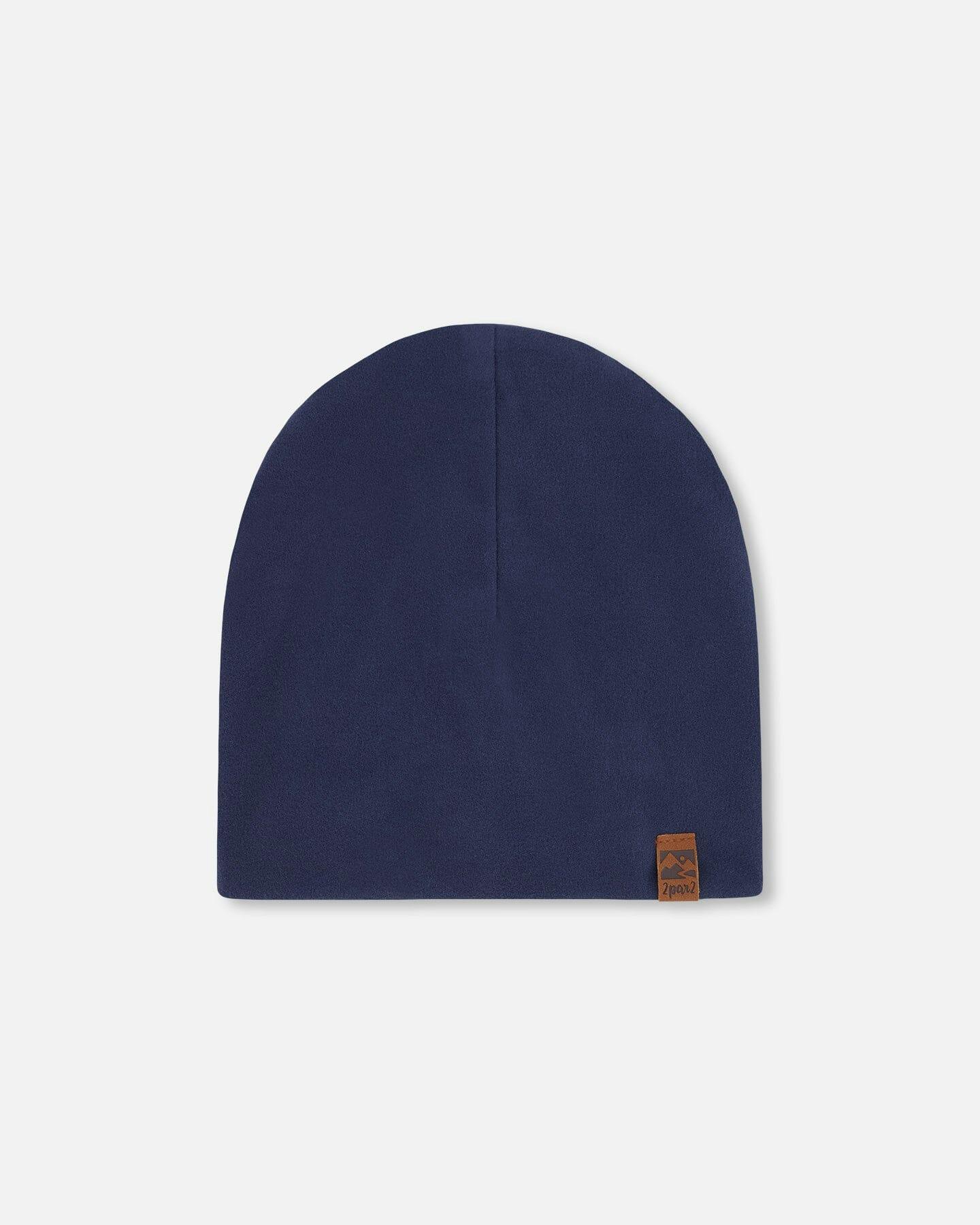 Stretch Jersey Beanie Navy Blue