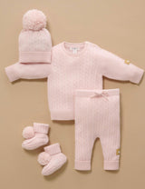 Cashmere Beanie Pale Pink Melange