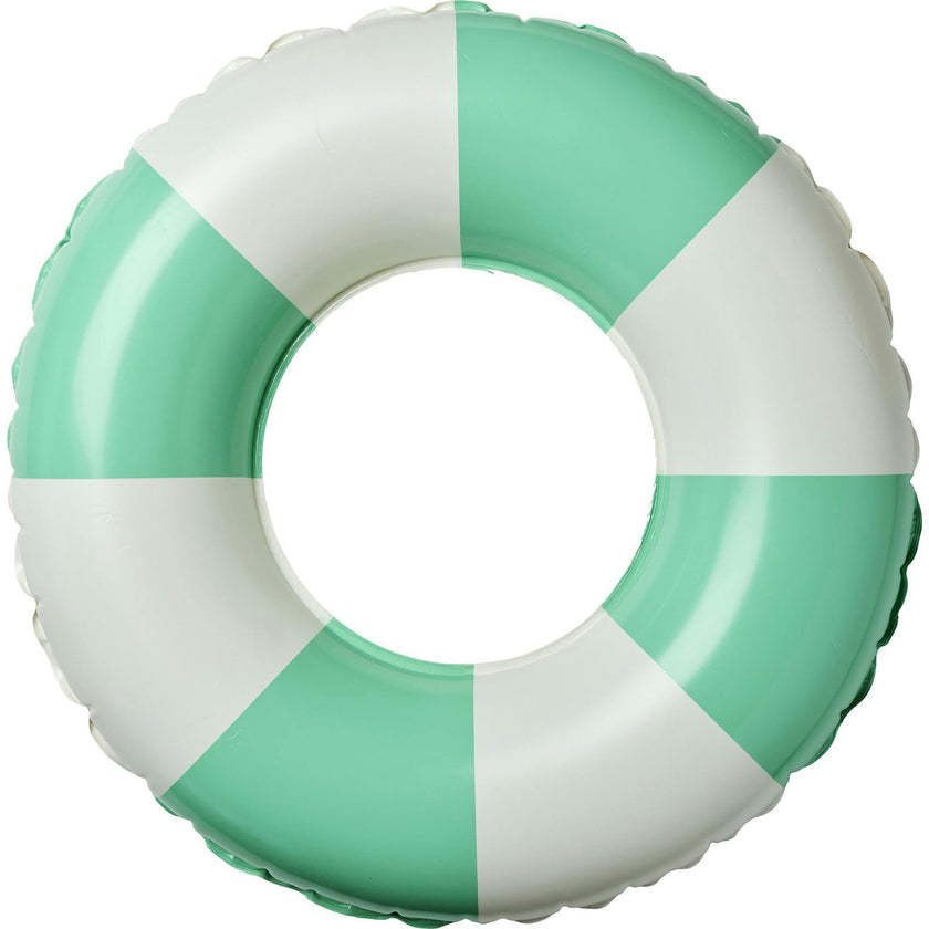Mini Tube Pool Ring: Zest Green Stripe