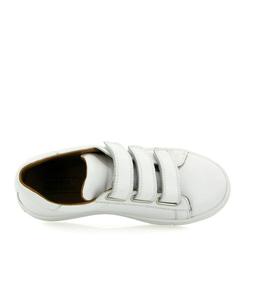 3 Straps Sneakers - white smooth