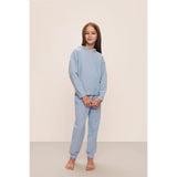 Kid's Recycled Boucle Hoodie & Jogger Set, Blue
