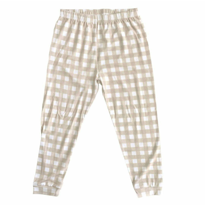 Gingham Long Sleeve Pajamas