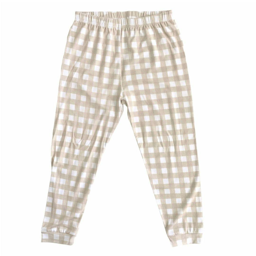 Gingham Long Sleeve Pajamas