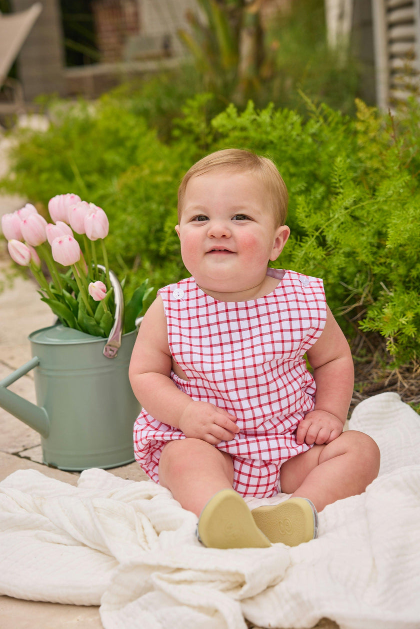 Louis Sunsuit - Red Windowpane
