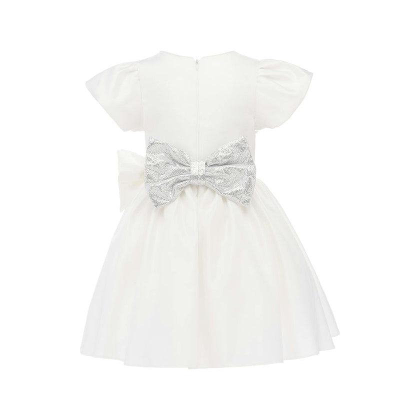 White Sevilla Teacup Bow Dress