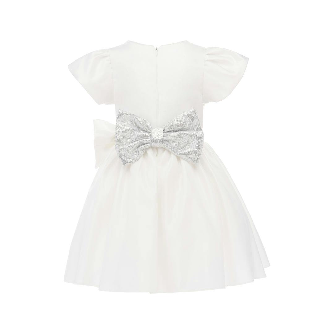 White Sevilla Teacup Bow Dress