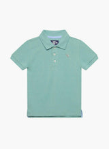 Harry Piqué Polo in Sage