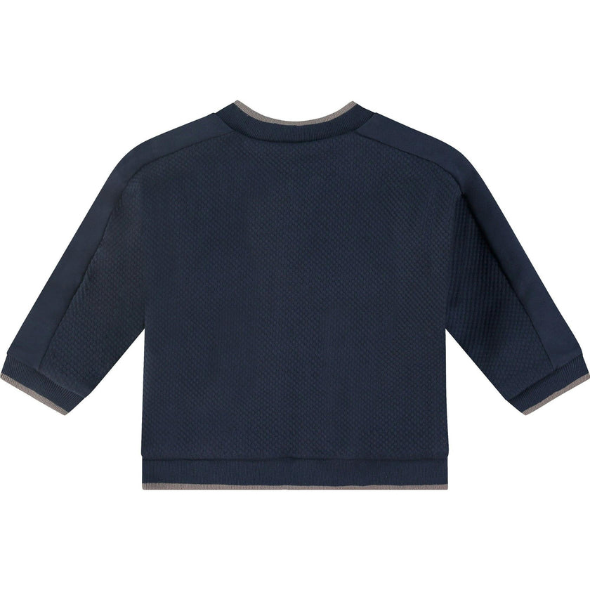 Reversible Guitar Print Zip Full Sleeve Sweatshirt