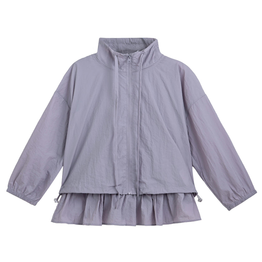 Purple Ruffle Top & Jacket Duo