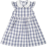 Riley Girls Flutter Sleeve Dress, Blue