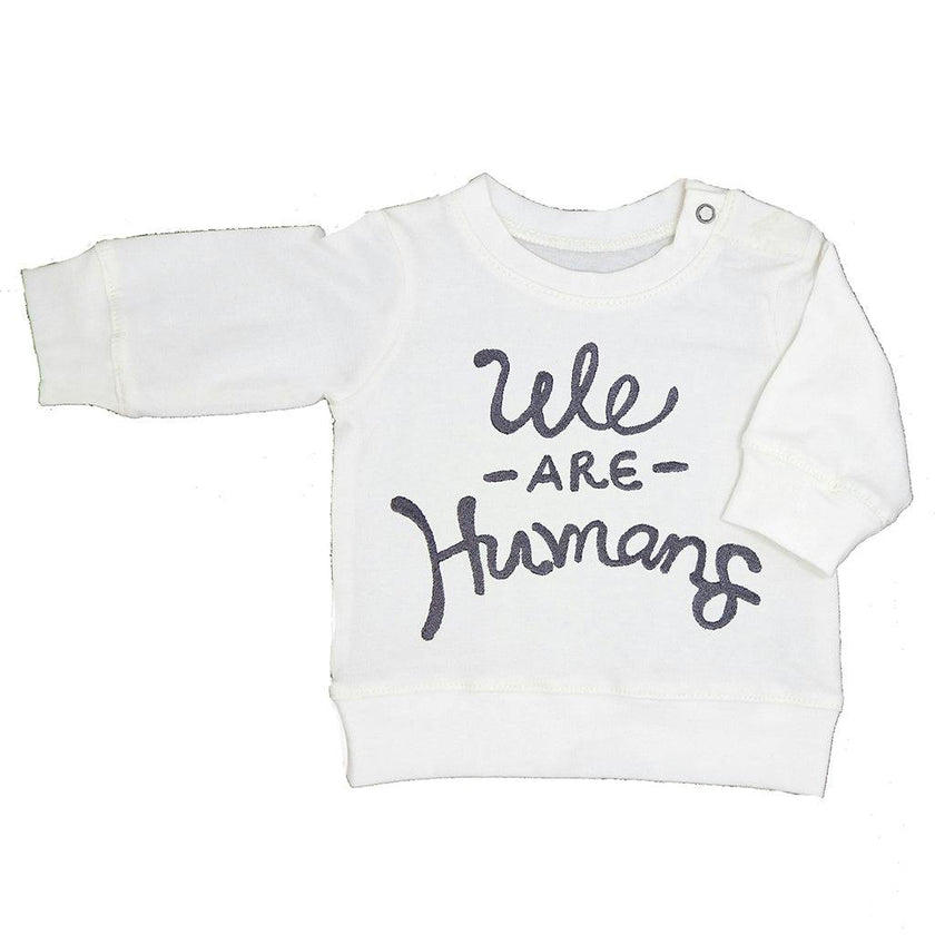 Cream "We Are Humans" Sweater