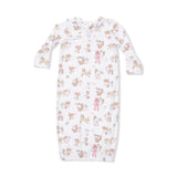 Cowgirl Nursery - Kimono Gown & Ruffle Knotted Hat