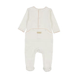 Heirloom Blossom Footie & Hat Set Ivory & Pink