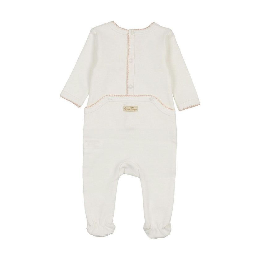 Heirloom Blossom Layette Set Ivory & Pink