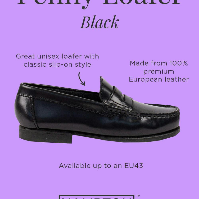Hampton Classics Penny Loafer in Black