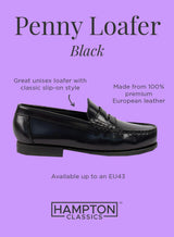 Hampton Classics Penny Loafer in Black