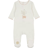 Nature's Florals Footie Ivory & Rose