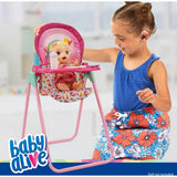 Baby Alive 6 Piece Doll Highchair Set - Pink & Rainbow