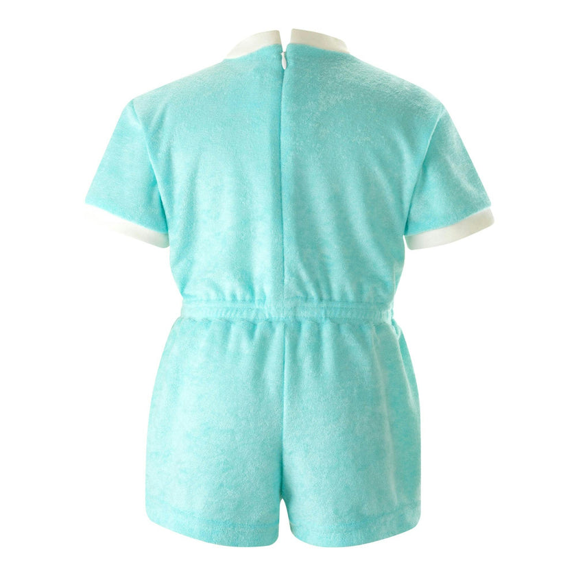 Bow Towelling Playsuit