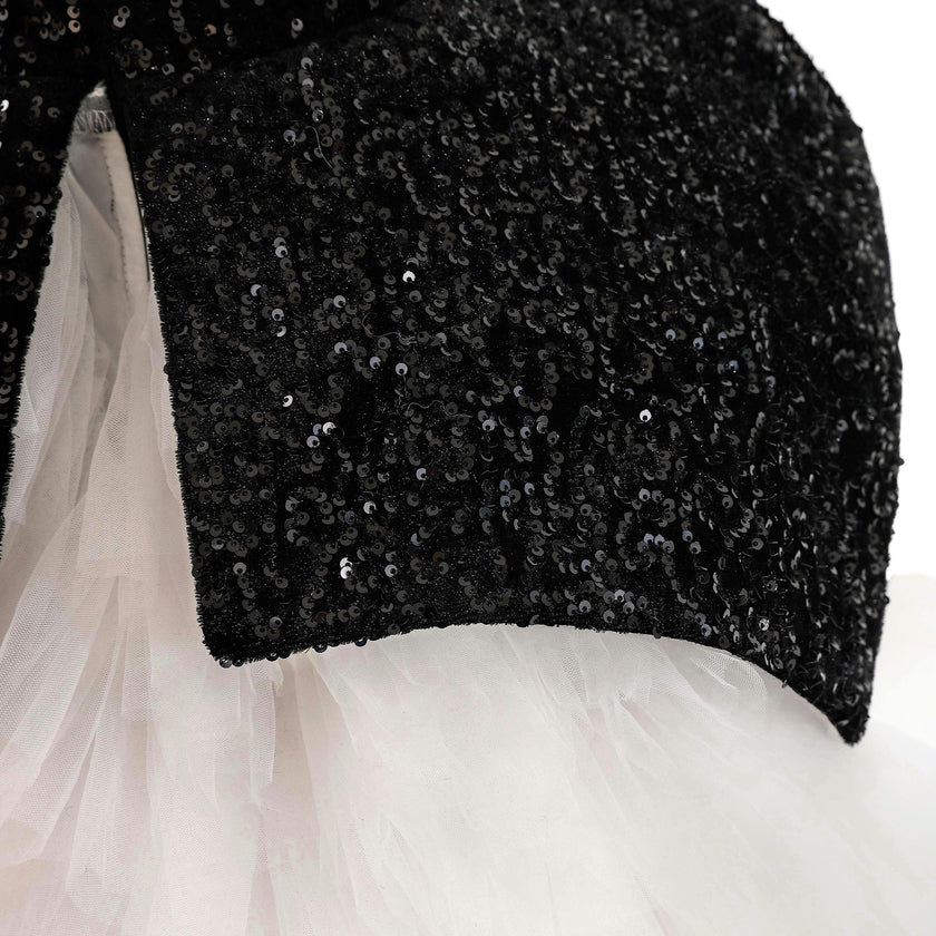 Black Glitter & Tulle Celebration Dress