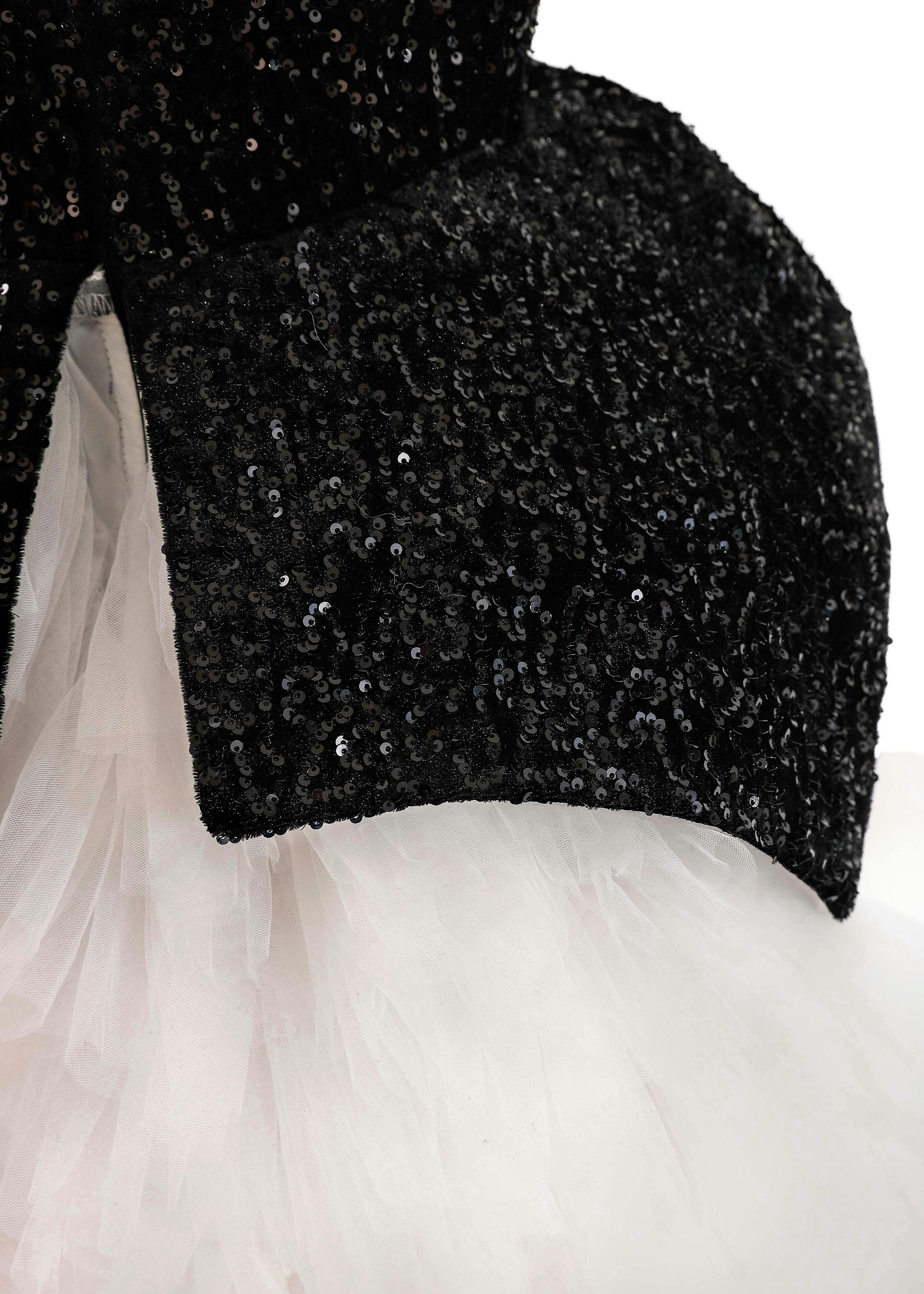 Black Glitter & Tulle Celebration Dress