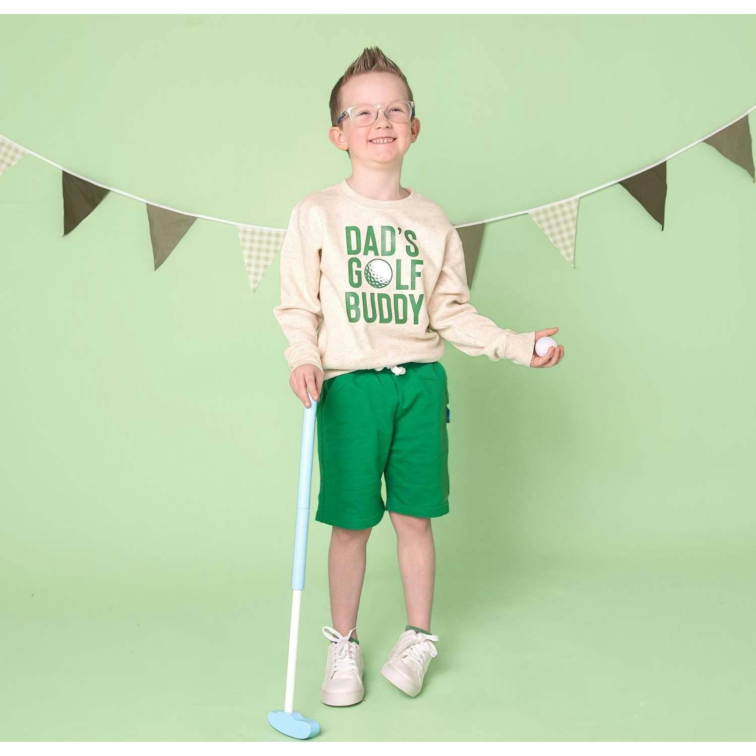 Dad's Golf Buddy Sweatshirt - Natural Heather