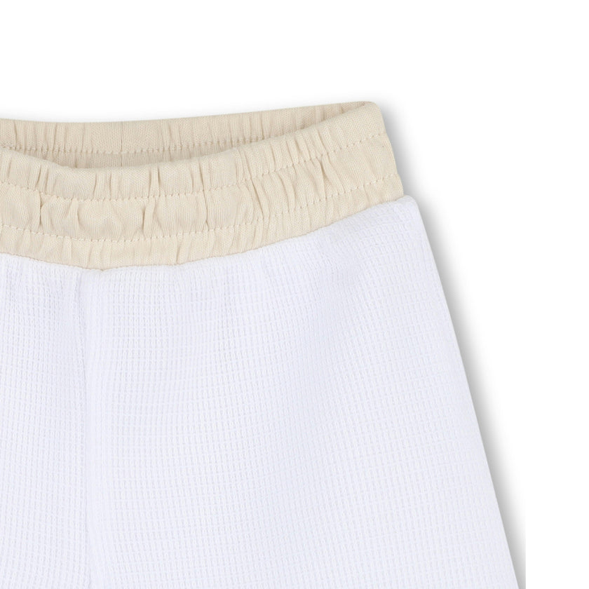 White & Beige Polo Baby Set
