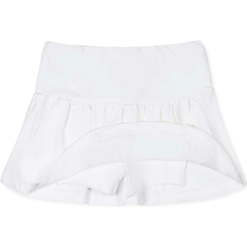 Organic French Terry Skort, White